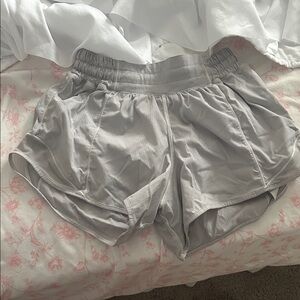 white lululemon shorts